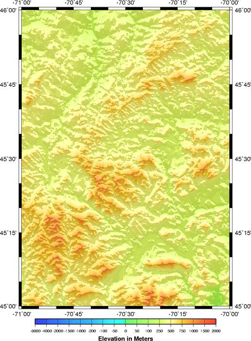 shaded relief grid