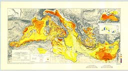 IBCM Plio-Quaternary sediment thickness map, click on icon to see larger version.