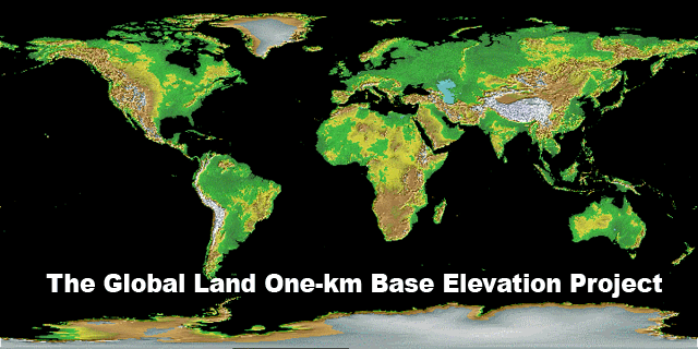 Global Land One-km Base Elevation Project (GLOBE) image