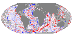 image of global gravity residual roughness
