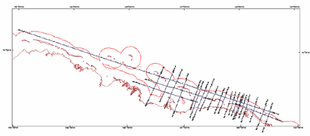 Seismic Reflection Map of MMS Permit 77-33 (Alaska)