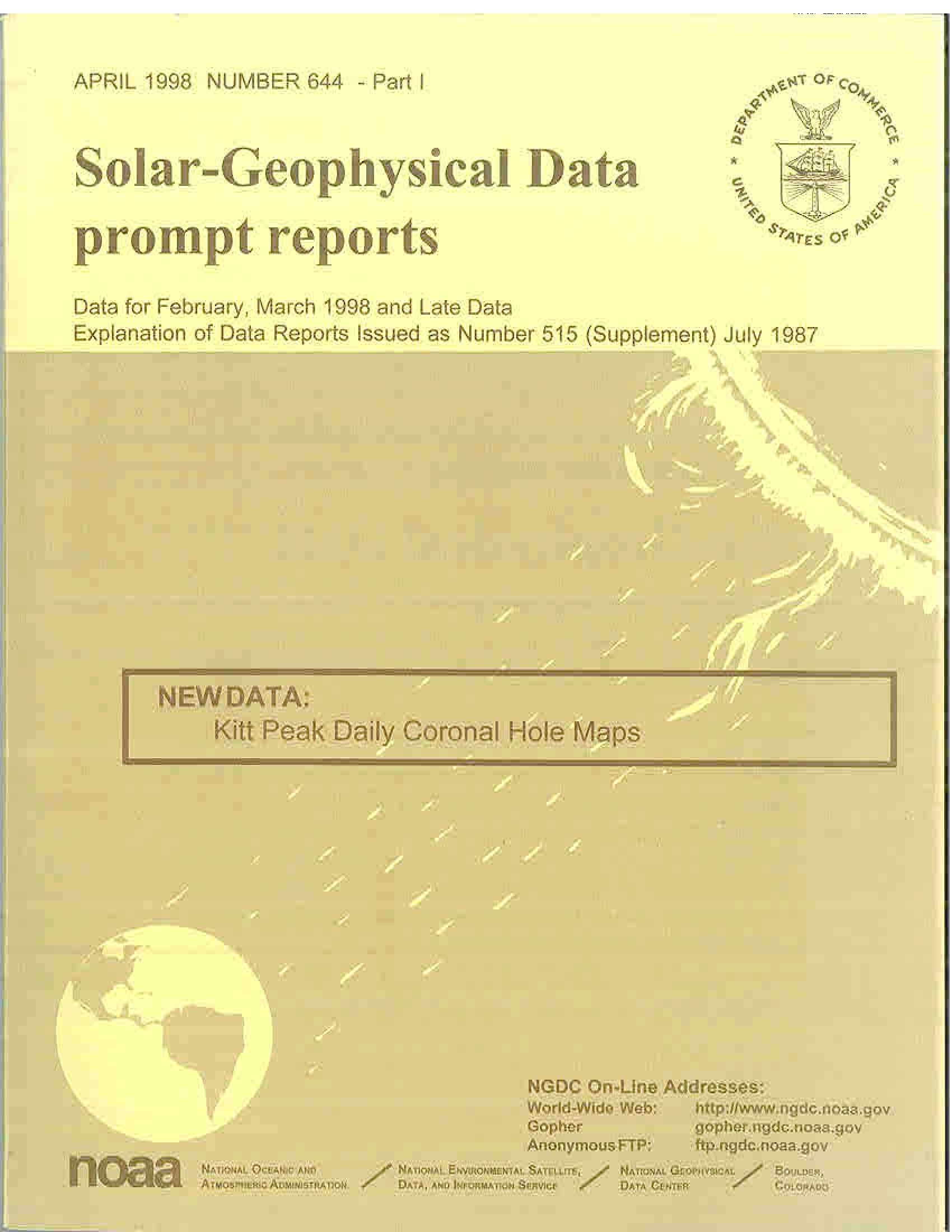 Solar Geophysical Data image