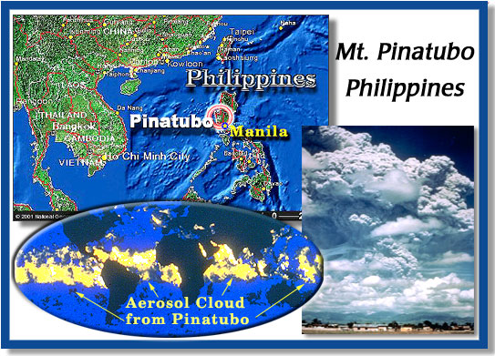 mount pinatubo eruption map