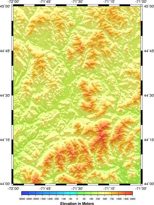 shaded relief grid