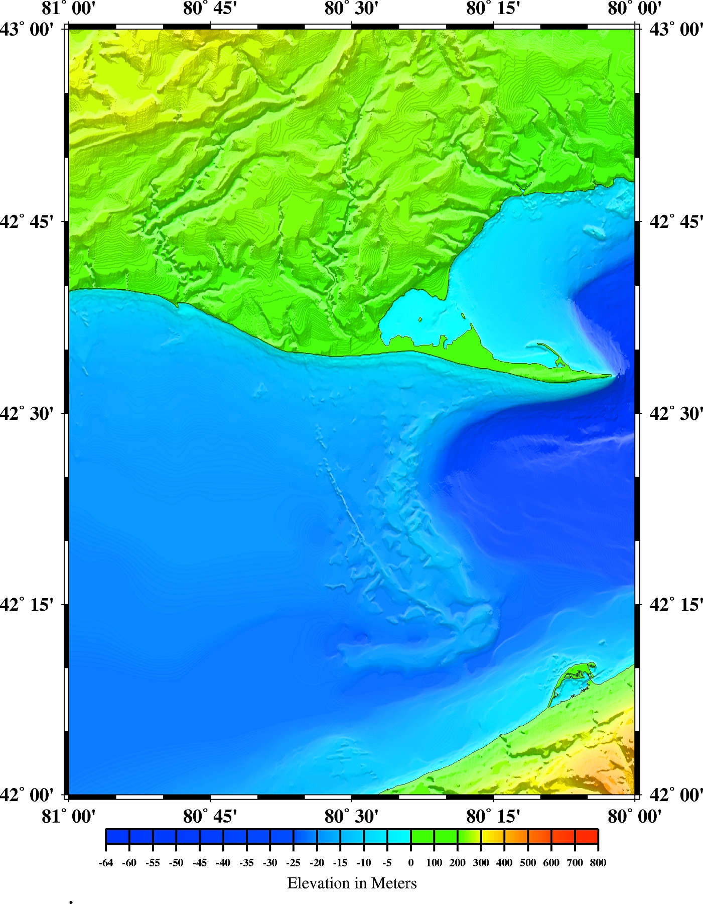 Lake Erie and Lake Saint Clair Gridded Data