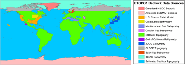 Etopo1 Sources Of Data Ncei