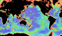 view large gif of Measured and Estimated Seafloor Topography poster.