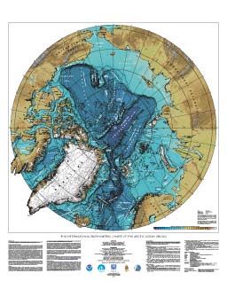 IBCAO Poster of Arctic Bathymetry.
