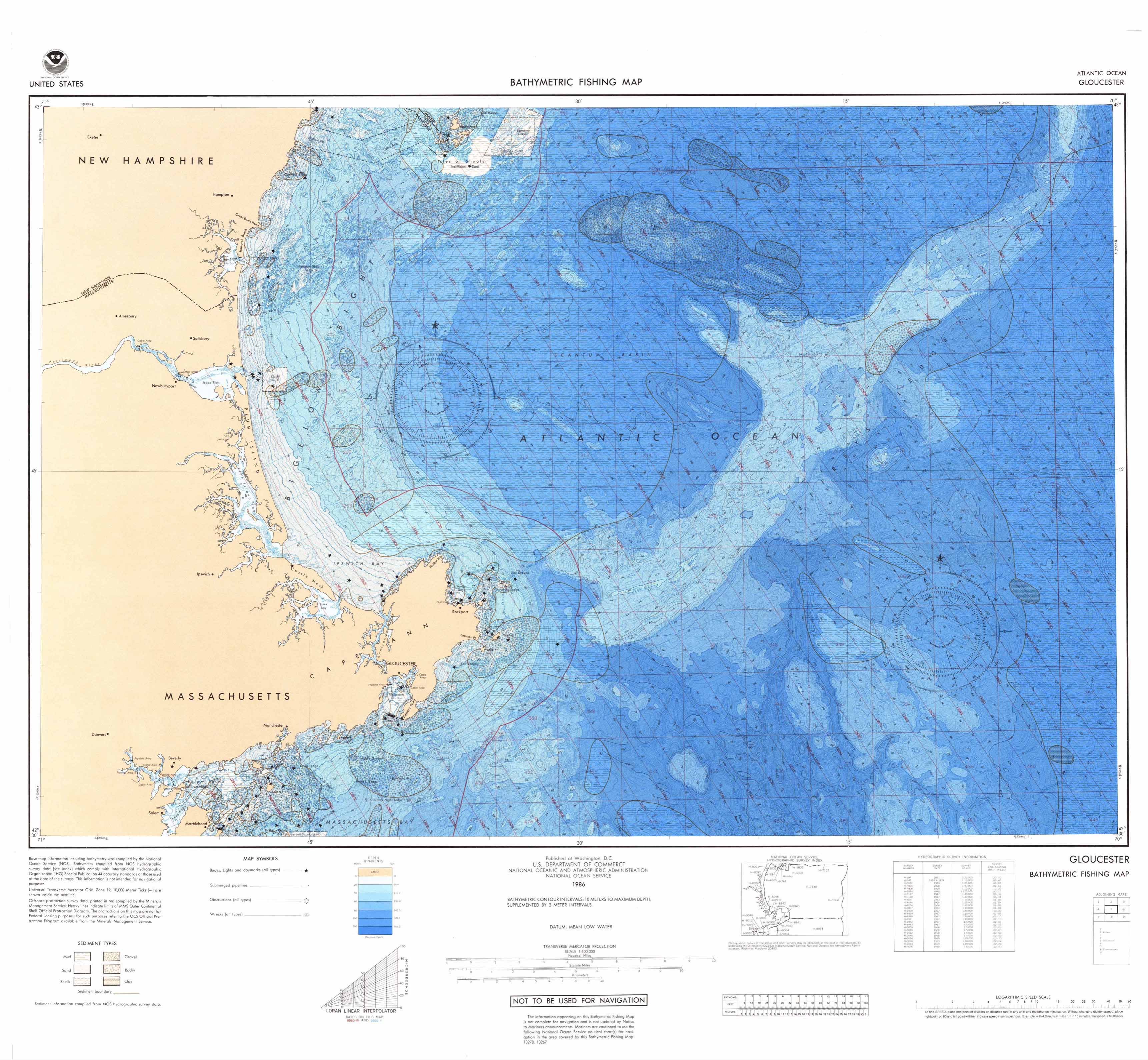 U.S. Bathymetric and Fishing Maps